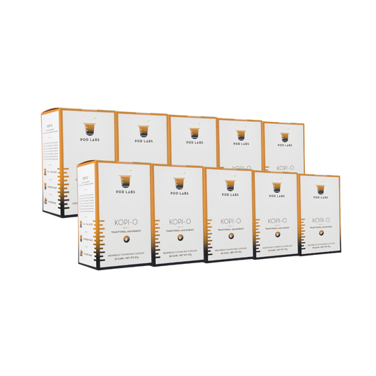 [Bundle of 10] Pod Labs Nespresso Compatible Kopi-O (100 Capsules) - Killiney Singapore