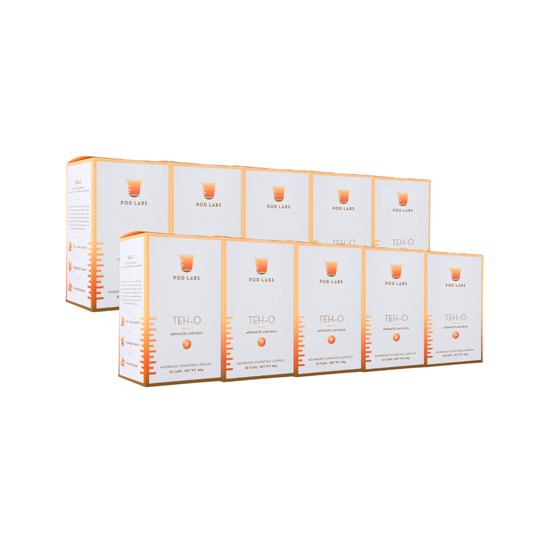 [Bundle of 10] Pod Labs Nespresso Compatible Teh-O (100 Capsules) - Killiney Singapore