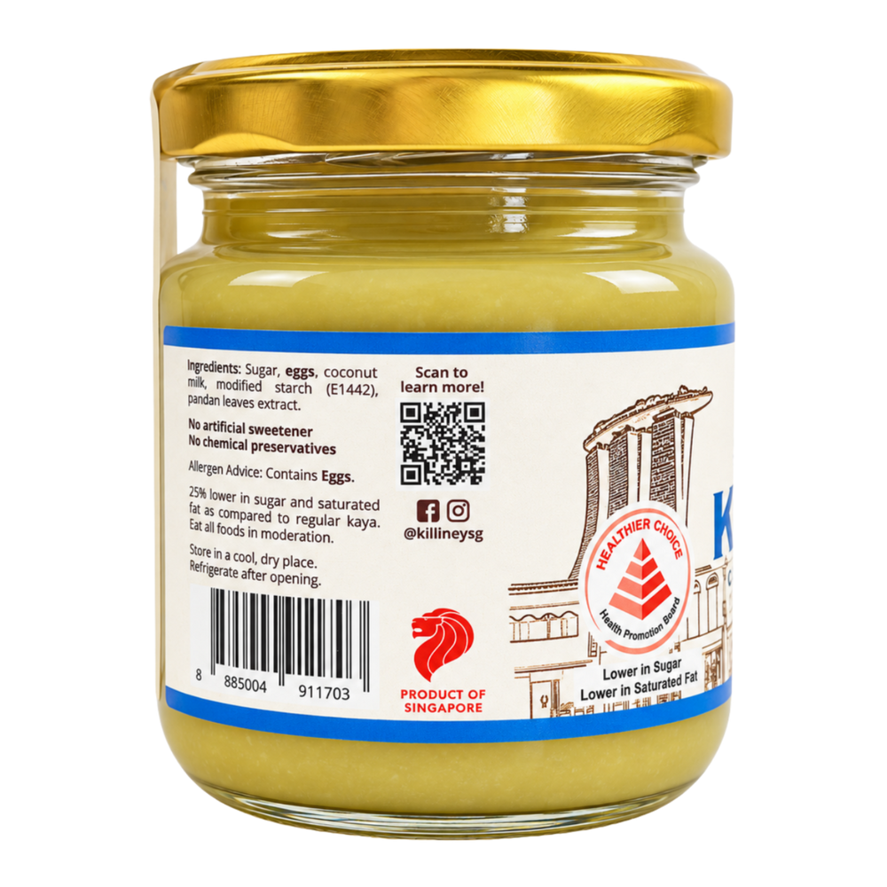 Killiney Singapore Kaya Coconut Jam (Less Sugar) 225g