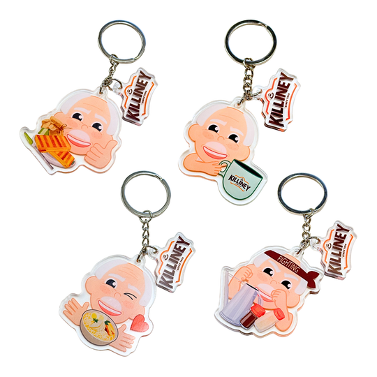 Killiney Ah Gong Keychain Collection (4 Keychains)