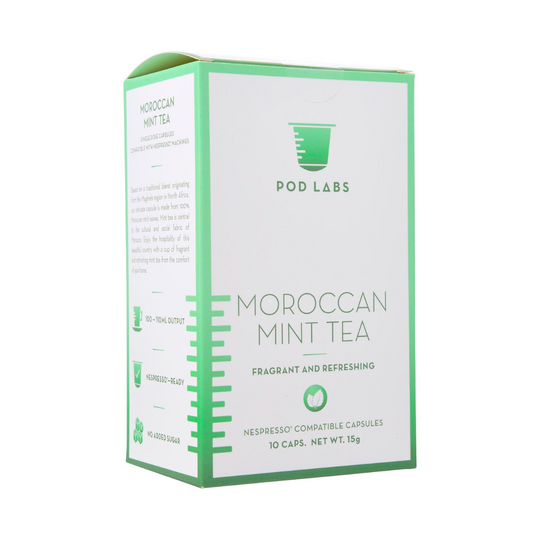 Pod Labs Nespresso Compatible Moroccan Mint Tea (10 Capsules) EXP:18DEC2025 - Killiney Singapore