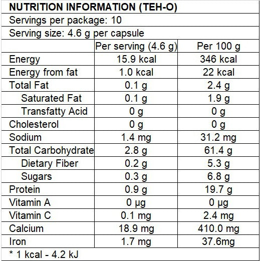 Pod Labs Nespresso Compatible Teh-O (10 Capsules) - Killiney Singapore