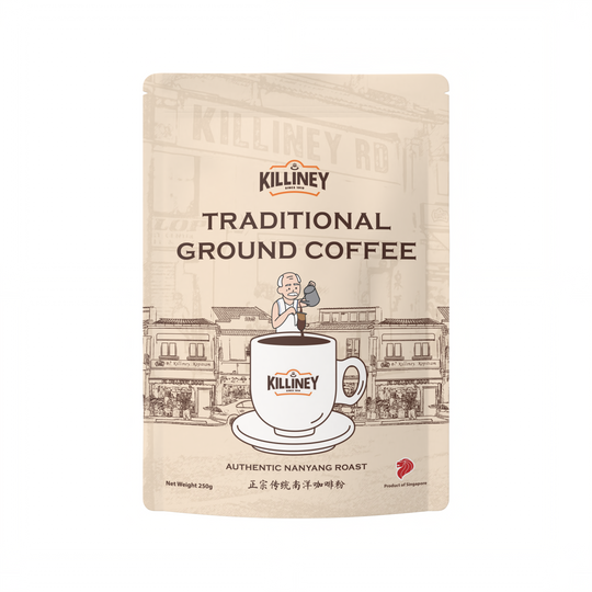 NEW Packaging – Killiney Traditional Ground Coffee (250g) - Killiney Singapore