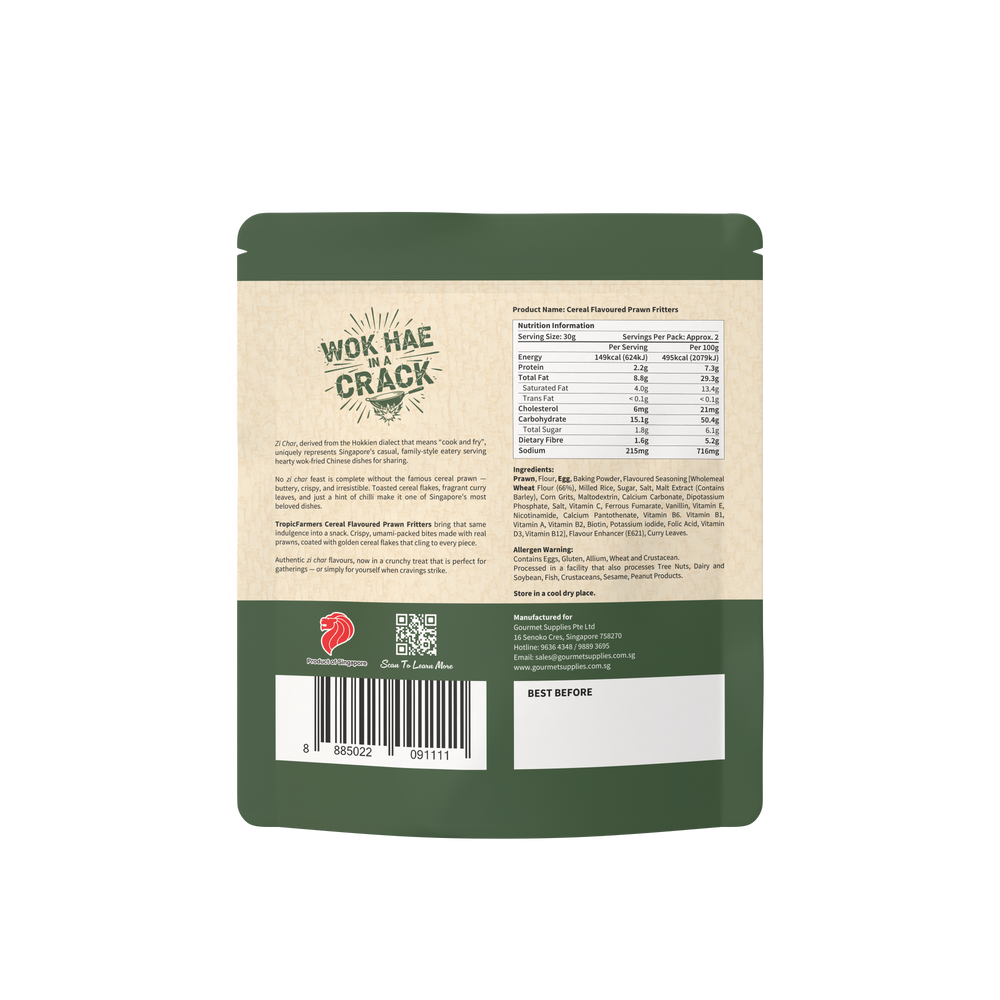 TropicFarmers Cereal Flavoured Prawn Fritters