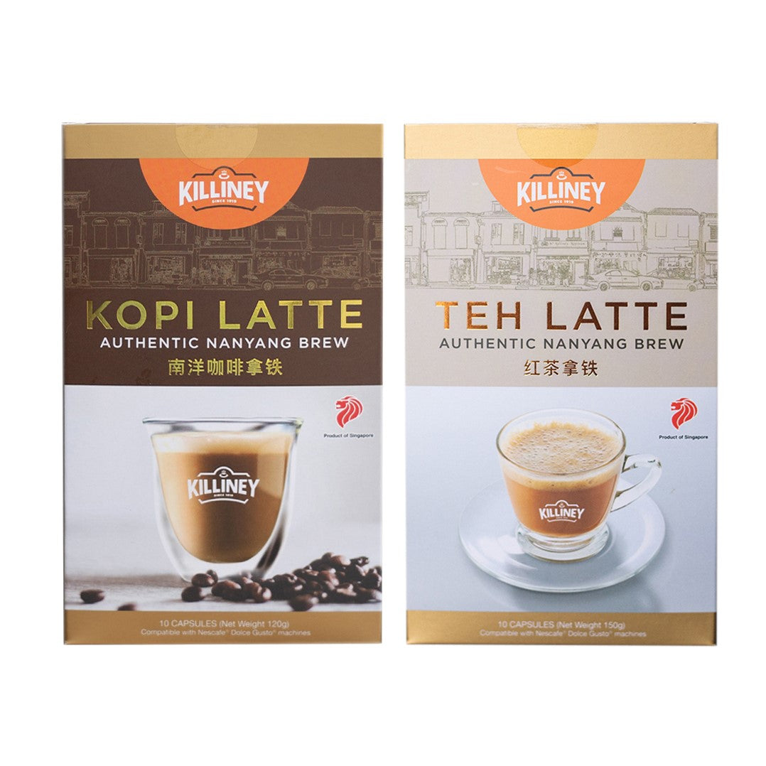 Killiney Kopi & Teh Latte Duo Bundle (Capsule Pods) - Killiney Singapore